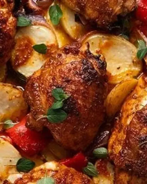 One-Pan Portuguese Chicken and Potatoes