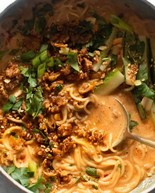 Miso Peanut Ramen Bowls