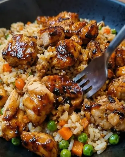 Honey BBQ Chicken and Rice